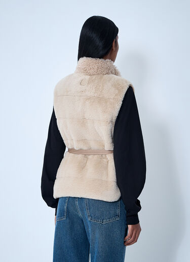 Joui Teddy Down Vest Moncler Joui Teddy Down Vest Ivory mon0261023