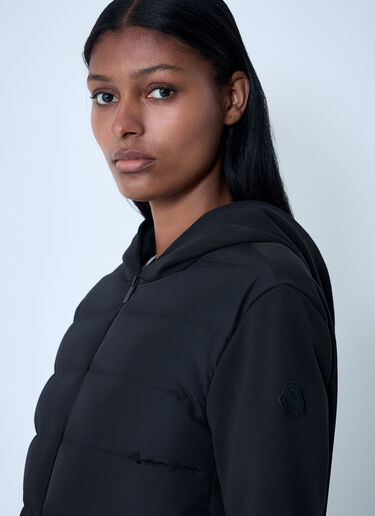 Moncler Quilted Hooded Cardigan Black mon0261042