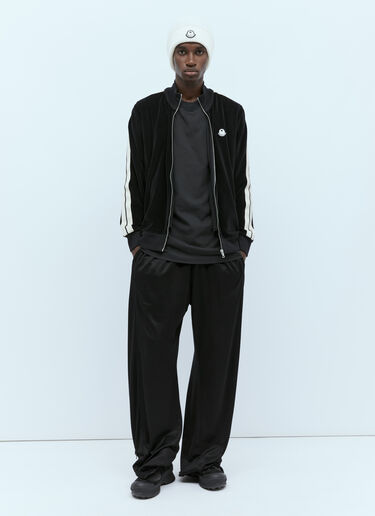 로고 패치 집업 스웨트셔츠 Moncler x Palm Angels 로고 패치 집업 스웨트셔츠 블랙 mpa0355013