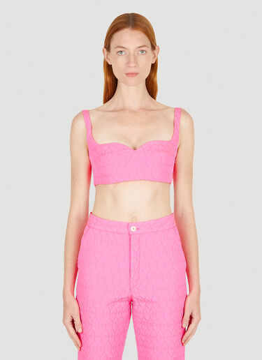Quilted Heart Top Marco Rambaldi Quilted Heart Top Pink mra0250010