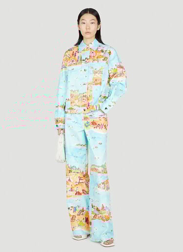Beach Printed Jacket Marco Rambaldi Beach Printed Jacket Blue mra0252001