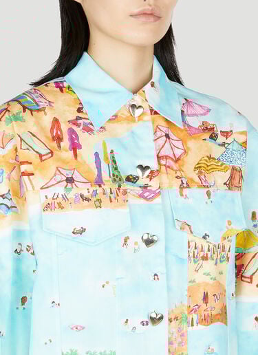 Beach Printed Jacket Marco Rambaldi Beach Printed Jacket Blue mra0252001