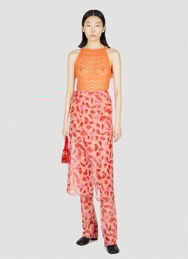 Marco Rambaldi Lips Mesh Leggings Orange mra0252004