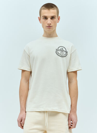Moncler x Roc Nation designed by Jay-Z Logo Applique T-Shirt White mrn0156007