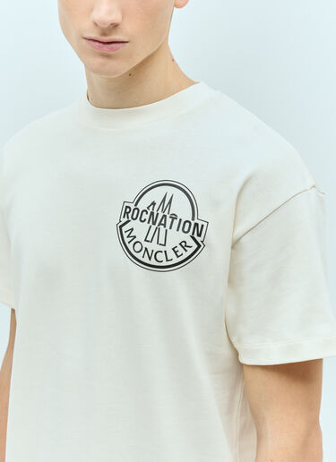 Moncler x Roc Nation designed by Jay-Z Logo Applique T-Shirt White mrn0156007