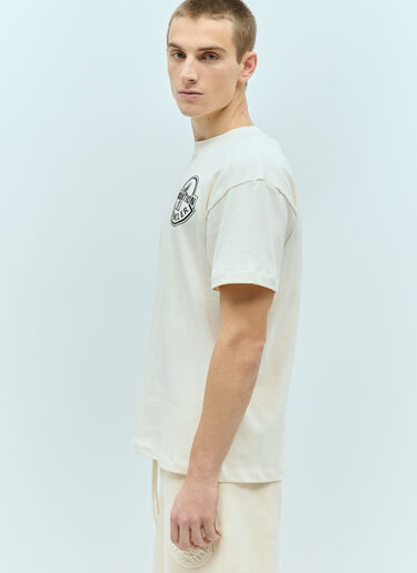 Moncler x Roc Nation designed by Jay-Z Logo Applique T-Shirt White mrn0156007