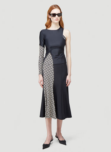 Marine Serre Multicuts Embound Top Black mrs0243008