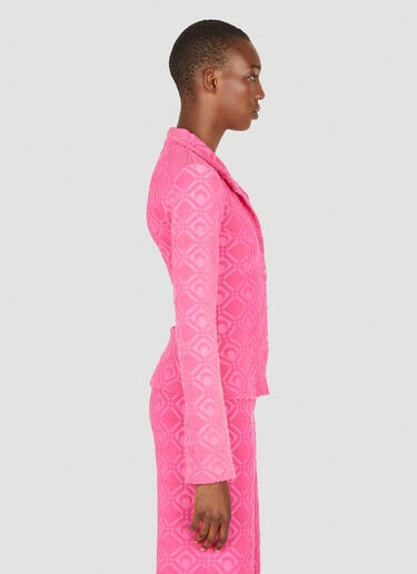 Marine Serre Moon Diamant Shirt Pink mrs0252006