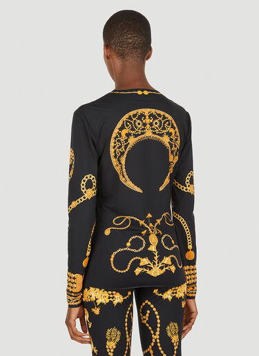 Ornament Moon Long Sleeve Top Marine Serre Ornament Moon Long Sleeve Top Black mrs0252023