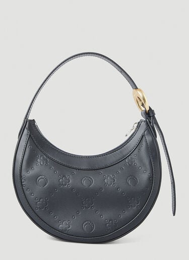 Marine Serre Monogram Embossed Handbag Black mrs0252035