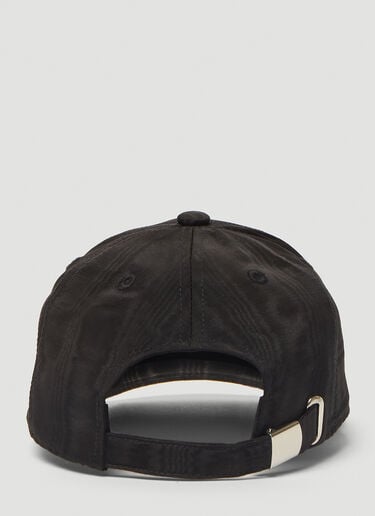 Logo Embroidery Baseball Cap Marine Serre Logo Embroidery Baseball Cap Black mrs0340008