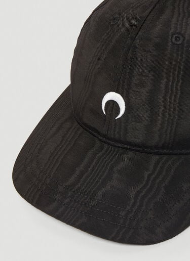 Logo Embroidery Baseball Cap Marine Serre Logo Embroidery Baseball Cap Black mrs0340008