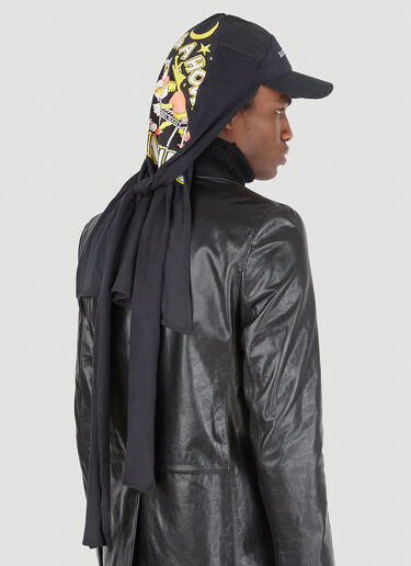 Veiled T-Shirt Hat Marine Serre Veiled T-Shirt Hat Black mrs0346001