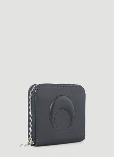 Moon Embossed Wallet Marine Serre Moon Embossed Wallet Black mrs0352008