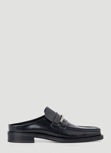 Square Toe Mules Martine Rose Square Toe Mules Black mtr0150011