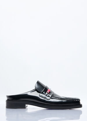 Martine Rose Beaded Square-Toe Mule Black mtr0156017