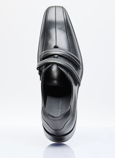 Martine Rose 과장된 토 가죽 슈즈 블랙 mtr0156018