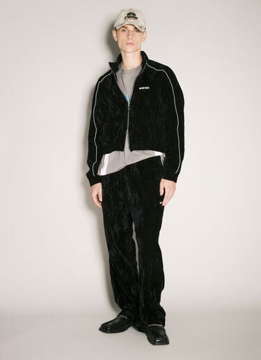 Martine Rose Shrunken Track Jacket Black mtr0158003