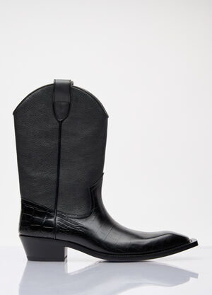 Martine Rose Cowboy Boots Black mtr0158020