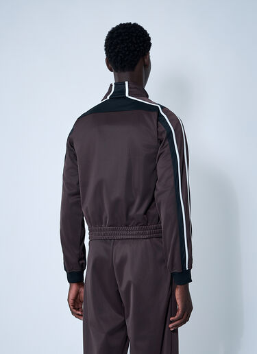 Martine Rose Shrunken Track Jacket Brown mtr0159001