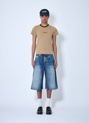 Martine Rose 로고 모티프 슈렁큰 티셔츠 브라운 mtr0159010