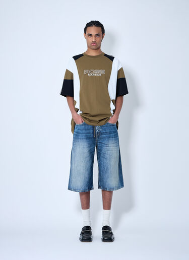 Oversized Panelled T-Shirt Martine Rose Oversized Panelled T-Shirt Green mtr0159011