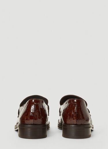 Roxy Embossed Loafers Martine Rose Roxy Embossed Loafers Brown mtr0242016