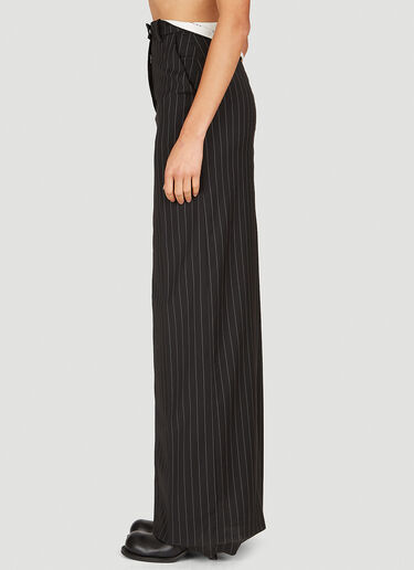 Martine Rose Rolled Waistband Tailored Skirt Black mtr0253003