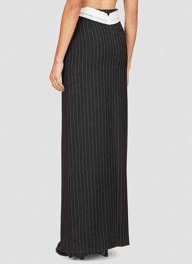 Martine Rose Rolled Waistband Tailored Skirt Black mtr0253003
