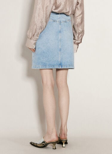 Narrow Front Mini Skirt Martine Rose Narrow Front Mini Skirt Blue mtr0255004
