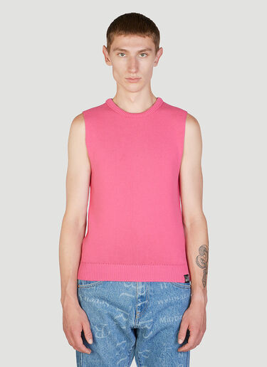 Martine Rose Shrunken Knit Vest Pink mtr0352001