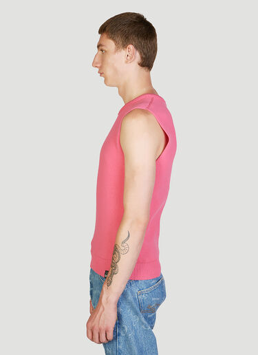 Martine Rose Shrunken Knit Vest Pink mtr0352001