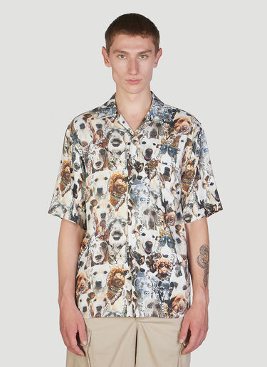 Dog Print Hawaiian Shirt Martine Rose Dog Print Hawaiian Shirt White mtr0352003