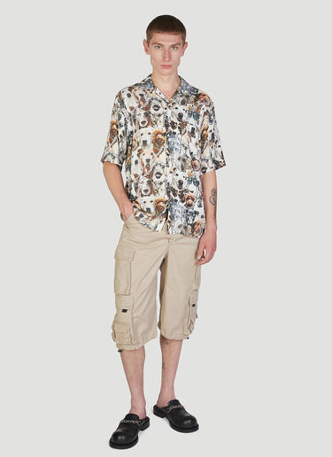 Dog Print Hawaiian Shirt Martine Rose Dog Print Hawaiian Shirt White mtr0352003
