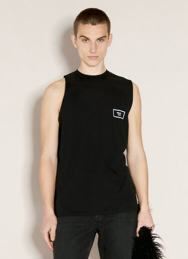 Logo Print Tank Top Martine Rose Logo Print Tank Top Black mtr0356004