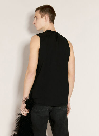 Logo Print Tank Top Martine Rose Logo Print Tank Top Black mtr0356004