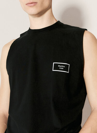 Logo Print Tank Top Martine Rose Logo Print Tank Top Black mtr0356004