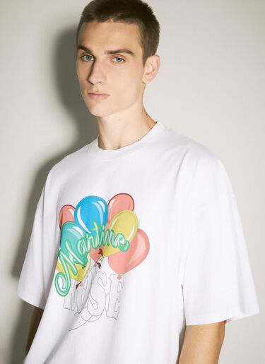 Oversized Graphic T-Shirt Martine Rose Oversized Graphic T-Shirt White mtr0358007