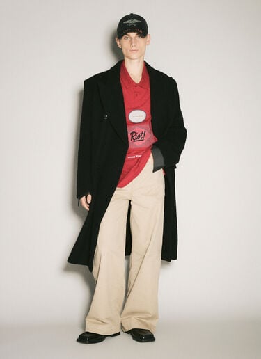 Oversized Panel Polo Shirt Martine Rose Oversized Panel Polo Shirt Red mtr0358011