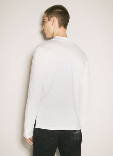 Pierced Polo Top Mugler Pierced Polo Top White mug0158008