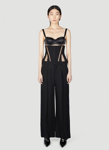 메시 코르셋 패널 팬츠 Mugler 메시 코르셋 패널 팬츠 Black mug0251016