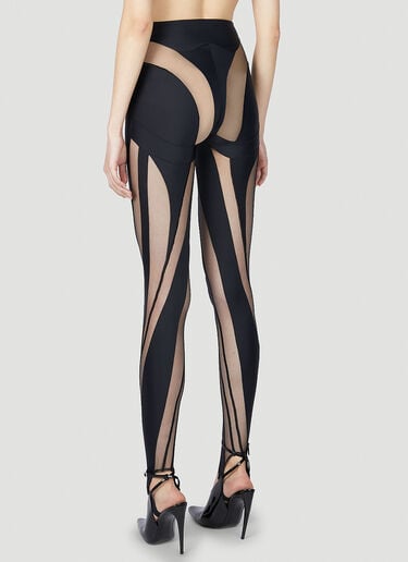 Cut Out Illusion Leggings Mugler Cut Out Illusion Leggings Black mug0251052