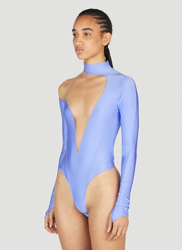 Mugler Cut-Out Bodysuit Purple mug0252019