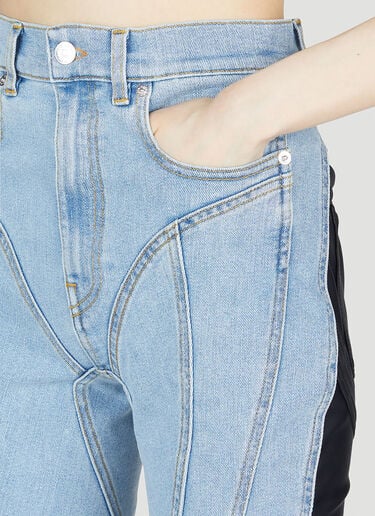 Mugler Panel Jeans Blue mug0252022