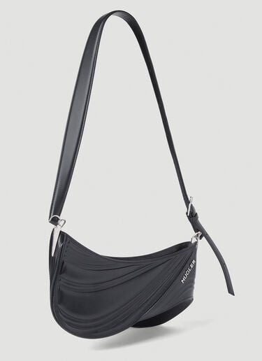 Medium Spiral Curve 01 Shoulder Bag Mugler Medium Spiral Curve 01 Shoulder Bag Black mug0252045