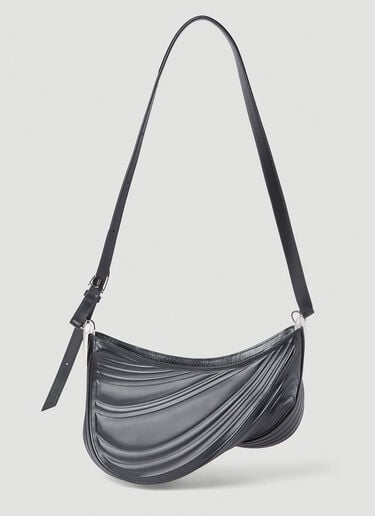 Medium Spiral Curve 01 Shoulder Bag Mugler Medium Spiral Curve 01 Shoulder Bag Black mug0252045