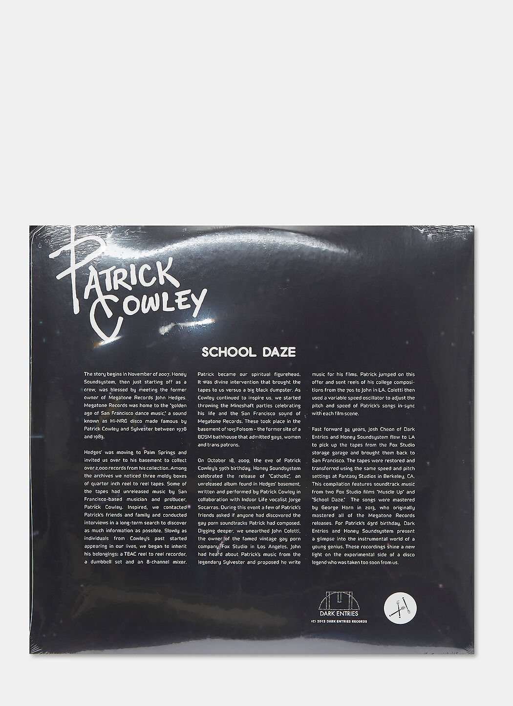 Patrick Cowley: School Daze | LN-CC