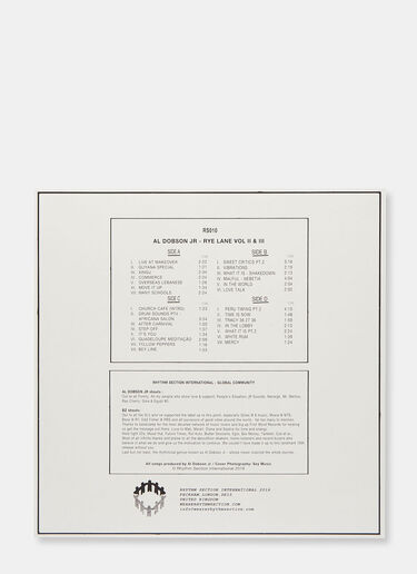 AL DOBSON JR - RYE LANE VOL 1 & 2 (12'' LP) Music AL DOBSON JR - RYE LANE VOL 1 & 2 (12'' LP) Black mus0504162