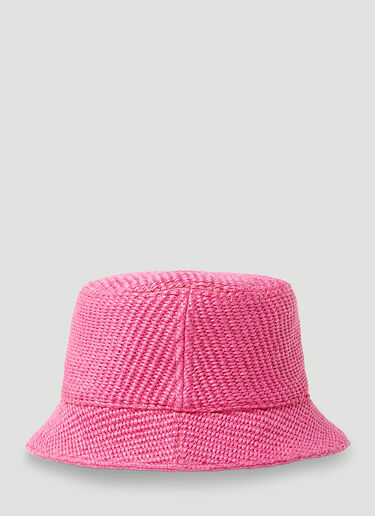 Woven Bucket Hat Marni x No Vacancy Woven Bucket Hat Pink mvy0153014
