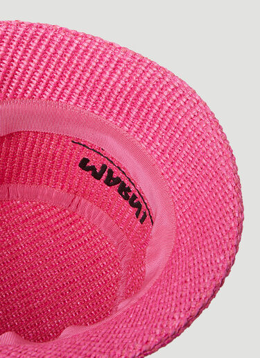 Woven Bucket Hat Marni x No Vacancy Woven Bucket Hat Pink mvy0153014